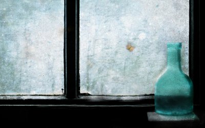 Ruhiges Fenster Schmetterlingsflasche von Delphine Devos