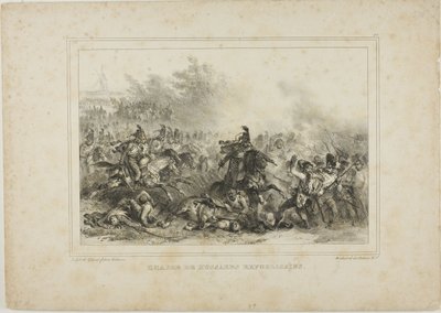 Angriff der republikanischen Husaren von Denis Auguste Marie Raffet