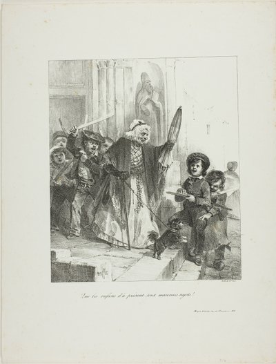 Kinder heutzutage sind ein schlechter Haufen! von Denis Auguste Marie Raffet