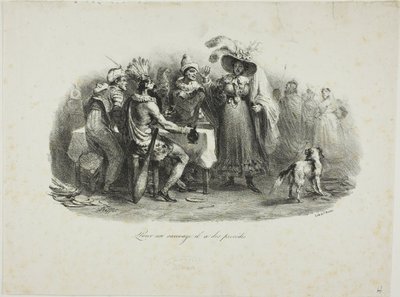 Er benimmt sich wie ein Wilder von Denis Auguste Marie Raffet