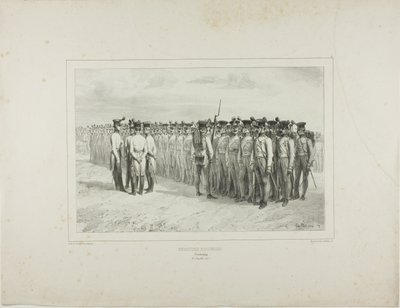 Ungarische Infanterie, Pressburg, 2. Juli 1837 von Denis Auguste Marie Raffet