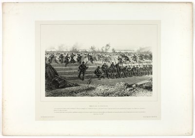 Hinterhalt der leichten Infanterie, aus Souvenirs d’Italie: Expédition de Rome von Denis Auguste Marie Raffet