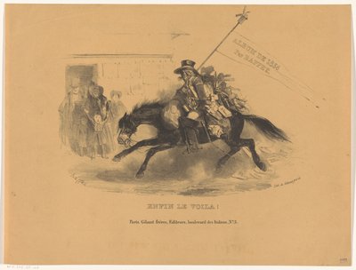 Postillon zu Pferd (Album de 1836) von Denis Auguste Marie Raffet