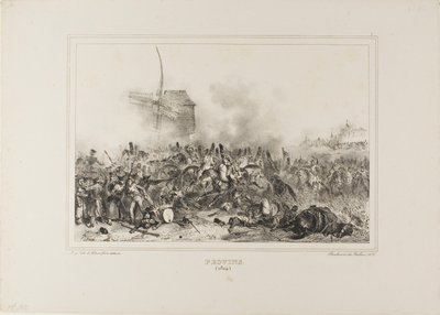 Provins 1814 von Denis Auguste Marie Raffet