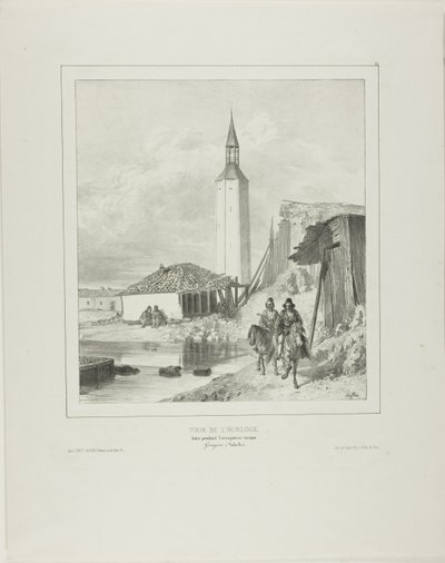 Wende am Glockenturm, Rahmen während der türkischen Besatzung von Denis Auguste Marie Raffet