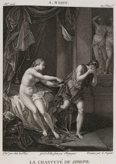 Die Keuschheit des Joseph, nach Adriaen van der Werff von Denis Sebastien Leroy