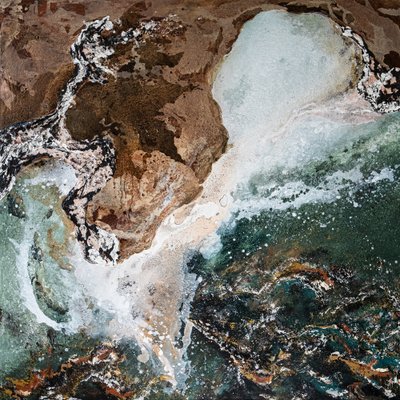 Abstrakte Meeresküste von Denise Quah