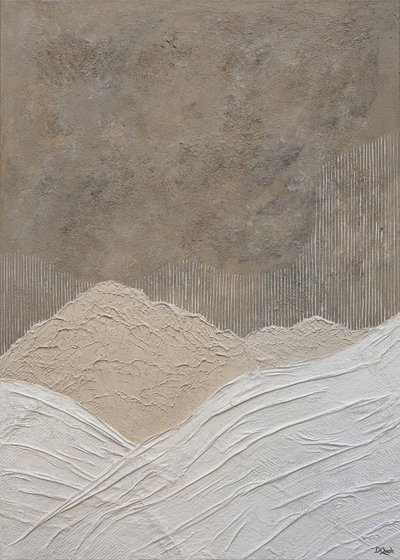 Texturierte Berglandschaft von Denise Quah
