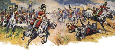 "Auf sie, Greys!" Der Angriff der Union (Kavallerie) Brigade in der Schlacht von Waterloo von Derek Charles Eyles