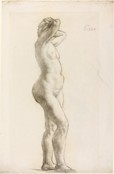 Studie einer weiblichen Figur, um 1906-07 von Derwent Lees
