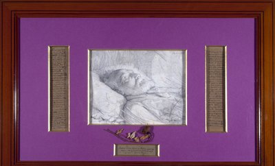 Victor Hugo auf seinem Sterbebett, circa 1885 von Desire Francois Laugee