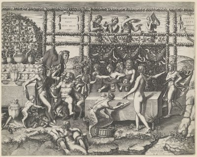 Hochzeitsfest von Amor und Psyche (Mittelteil) von Diana Mantuana