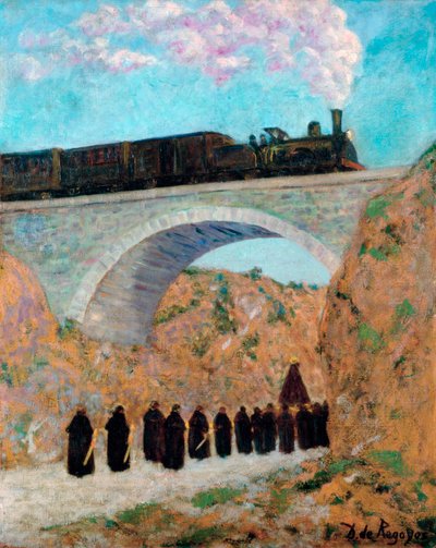 Karfreitag in Kastilien, 1904 von Diario or Dario de Regoyos y Valdes