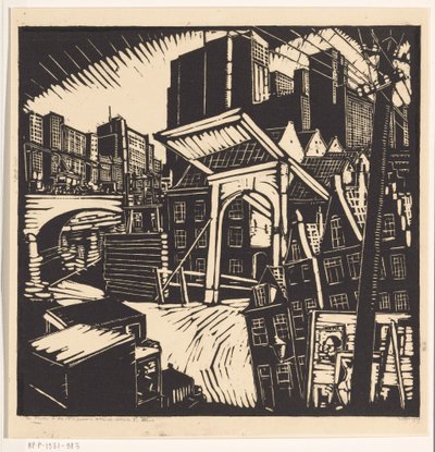Die alte und die neue Stadt von Dick Ket (signed by artist)