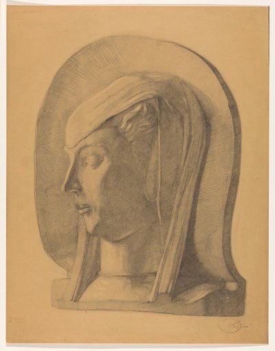 Kopf einer verschleierten Frau von Dick Ket (signed by artist)