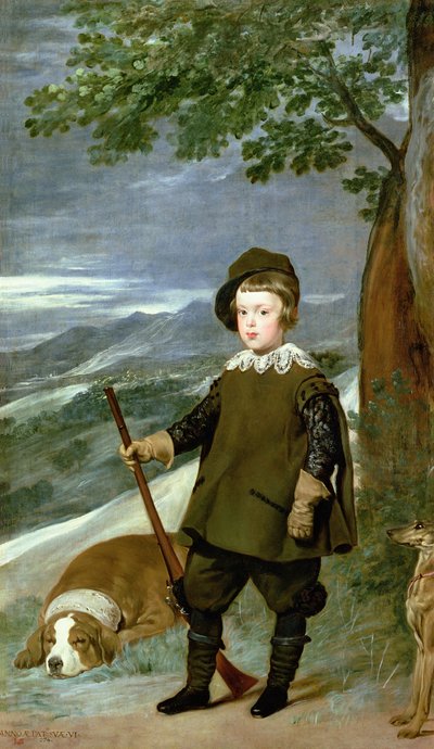 Prinz Balthasar Carlos als Jäger gekleidet, 1635-36 von Diego Velázquez
