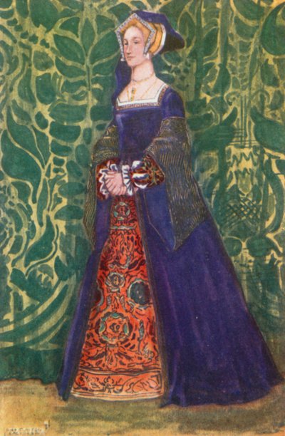 Eine Frau aus der Zeit von Heinrich VIII. (1509-1547) von Dion Clayton Calthrop