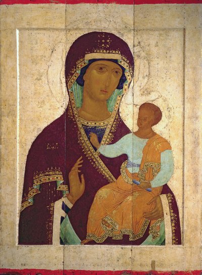 Madonna mit Kind Hodigitria, russische Ikone, 1502 von Dionysius