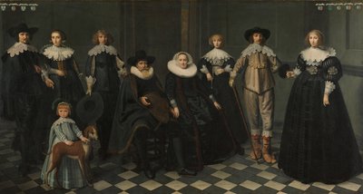 Porträt der Familie von Dirck Bas Jacobsz, Bürgermeister von Amsterdam von Dirck Dircksz. van Santvoort