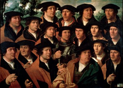 Gruppenporträt der Amsterdamer Schützengilde, 1532 von Dirck Jacobsz