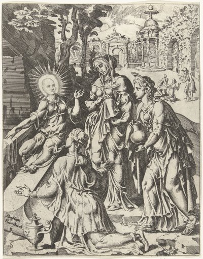 Heilige Frauen am Grab von Dirck Volckertsz. Coornhert (attributed to)