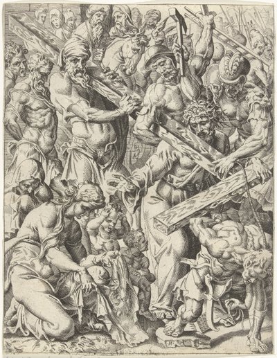 Kreuztragung von Dirck Volckertsz. Coornhert (attributed to)