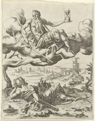 Die Zeit besiegt den Ruhm von Dirck Volckertsz. Coornhert (possibly)