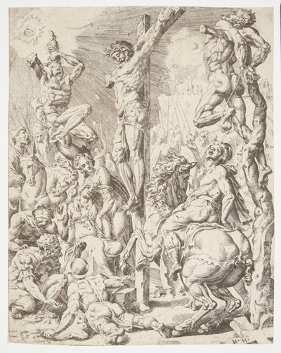 Der Tod Christi am Kreuz von Dirck Volckertsz. Coornhert