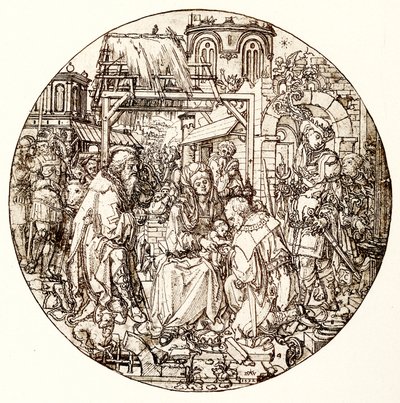 Die Heiligen Drei Könige verehren das Jesuskind von Dirk Jacobsz Vellert