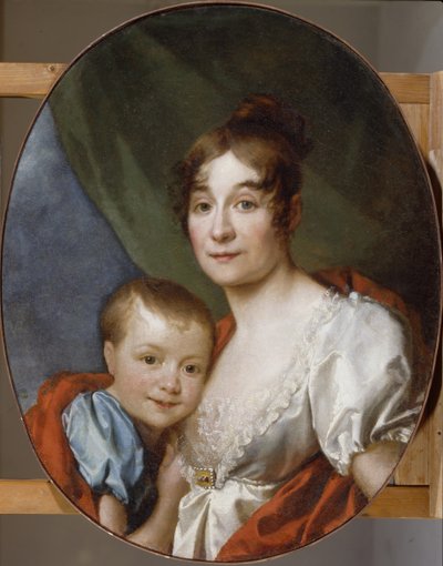 Porträt der Gräfin Ekaterina Alexandrovna Shakhovskaya 1777-1846 mit Tochter, 1807 von Dmitri Grigorievich Levitsky