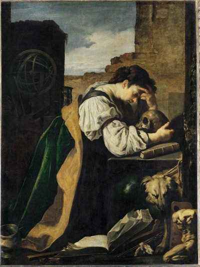 Melancholie von Domenico (after) Fetti