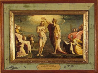 Die Taufe Christi, 1528 von Domenico Beccafumi
