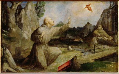 Der heilige Franz von Assisi empfängt die Stigmata von Domenico Beccafumi