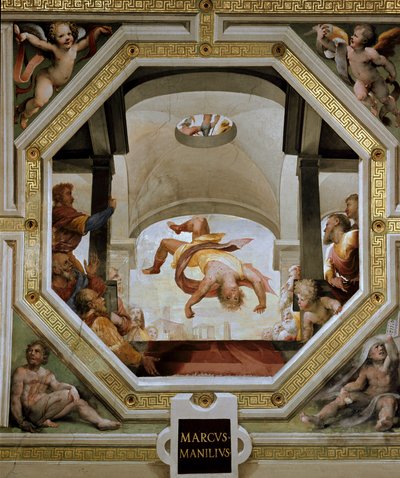Der Sturz des Marcus Manlius Capitolinus von Domenico Beccafumi