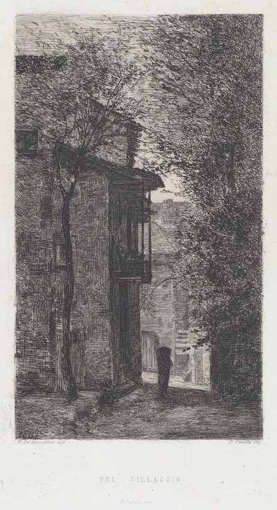 Im Dorf von Domenico Casella, after Serafin de Avendano