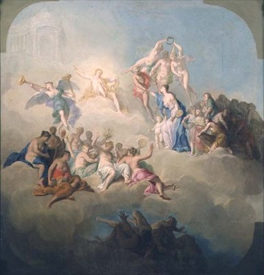 Der Triumph der Künste von Domenico Corvi