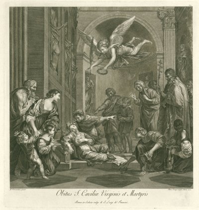 Tod der heiligen Cecilia von Domenico Cunego