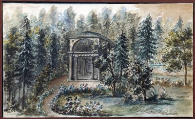 Pavillon in Erinnerung an Frederica, Schwester der Kaiserin Maria Feodorovna, in Pawlowsk von Domenico Felice Lamoni