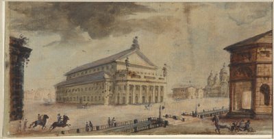 Das Kaiserliche Bolschoi-Kamenny-Theater in Sankt Petersburg von Domenico Felice Lamoni
