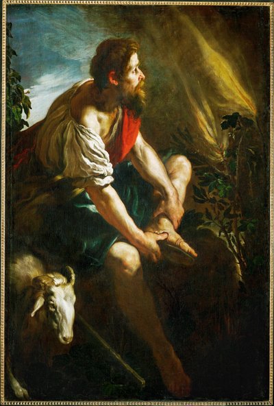 Moses und der brennende Dornbusch von Domenico Fetti
