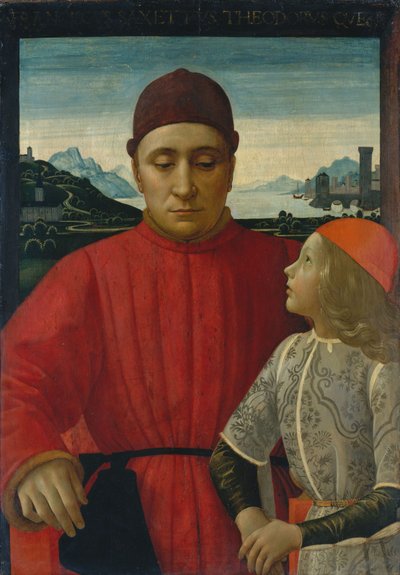 Francesco Sassetti und sein Sohn Teodoro von Domenico Ghirlandaio