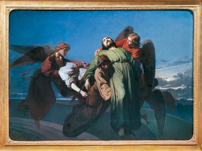 Christliche Märtyrer von Engeln in den Himmel getragen von Domenico Morelli