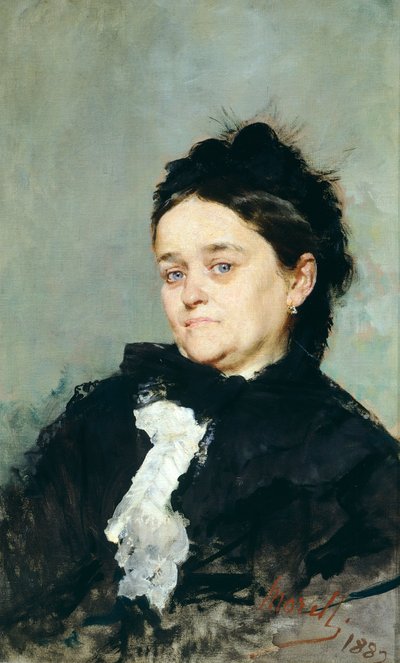 Porträt von Virginia Villari von Domenico Morelli