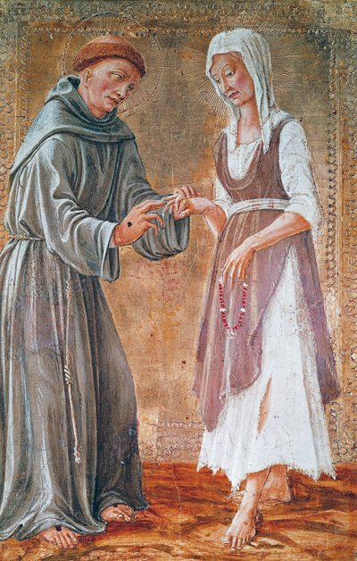 St. Franziskus heiratet die Armut von Domenico Veneziano