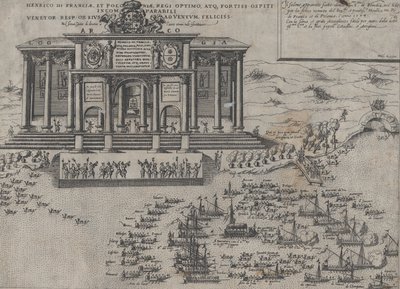 Einzug von Heinrich III., König von Frankreich und Polen, in Venedig von Domenico Zenoi