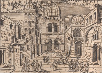 Die Kirche des Heiligen Grabes, Jerusalem, ca. 1546 von Domenico dalle Greche