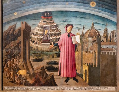 Die Göttliche Komödie von Dante Alighieri von Domenico di Michelino