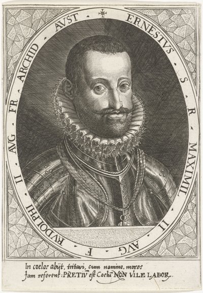 Porträt von Erzherzog Ernst von Österreich 1553-1595, ca. 1595-1597 von Dominicus or Custodis Custos