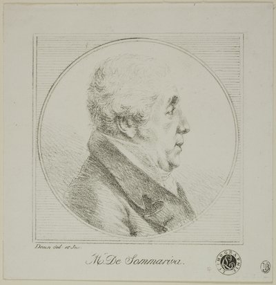 Profilporträt von Monsieur de Sommariva von Dominique Vivant Denon