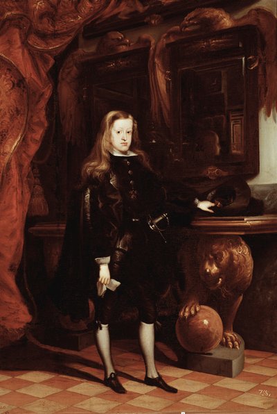 Porträt von Karl II. von Spanien von Don Juan Carreno de Miranda